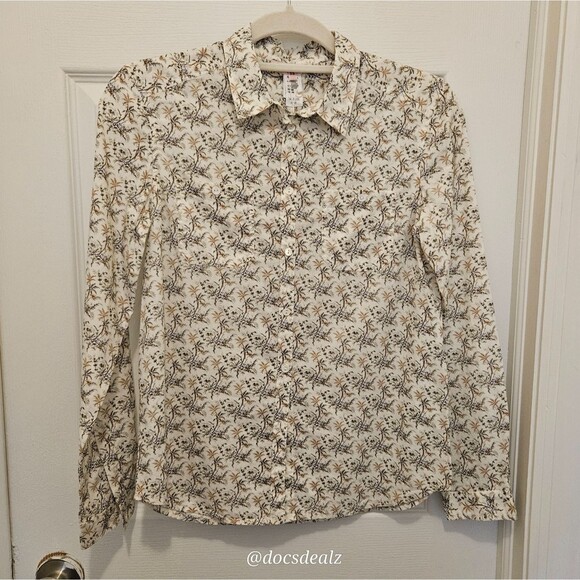 Bonpoint Edmee Blouse Floral Cream Women's Size XS - Picture 1 of 5